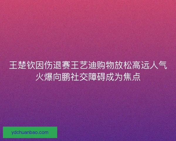 王楚钦因伤退赛王艺迪购物放松高远人气火爆向鹏社交障碍成为焦点